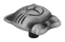 Afbeeldingen van Siro Meubelknop metaal - L 37mm/H 25mm/B 32mm antiek tin 