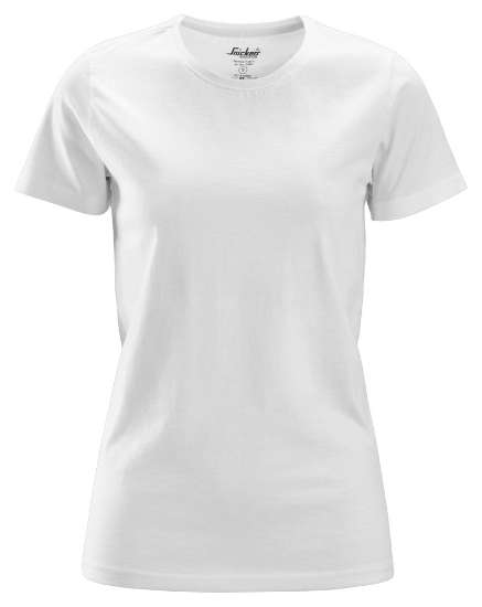Afbeeldingen van Snickers dames t-shirt 2516-0900 maat XS wit