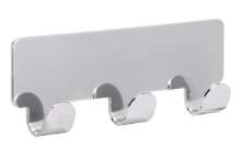 Afbeeldingen van Siro Haakstrip metaal - zelfklevend L 114mm/H 16mm/B 41mm chroom glanzend 