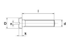 Afbeeldingen van Metaalschroef geg.ckm 3x20    din 84