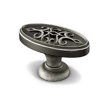 Afbeeldingen van Hettich Knop Sertao, L 45 mm, B 23 mm, H 28 mm, tinkleurig antiek