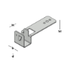 Afbeeldingen van GB Randbekistingsanker AS 20mm 30x2mm plankdikte 18mm verzinkt