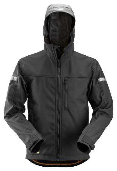 Afbeeldingen van Snickers softshell jack 1229-0404 maat M zwart