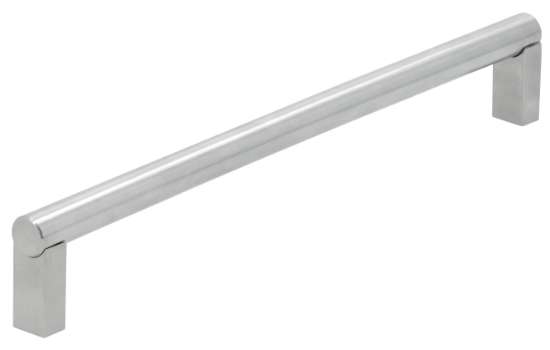 Afbeeldingen van Siro Meubelgreep metaal - boorafstand 256mm/L 268mm/H 40mm/B 14mm - RVS 