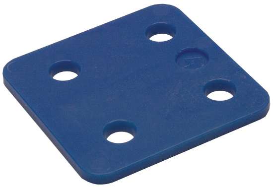 Afbeeldingen van GB Drukplaten zonder sleuf blauw 4 70x70 Kunststof