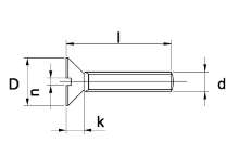 Afbeeldingen van Metaalschroef geg.pkm 3x16    din 963