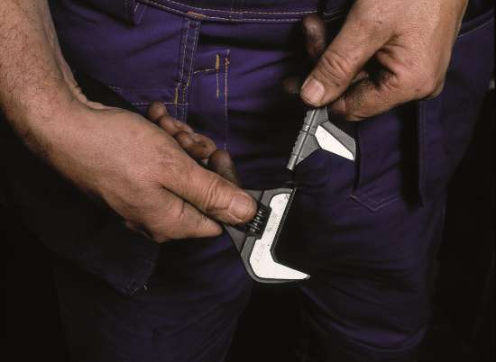 Afbeeldingen van Bahco ergonomische moer/pijpsleutel chroom 9073P