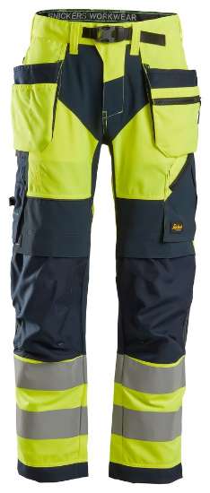 Afbeeldingen van Snickers werkbroek 6932-6695 geel