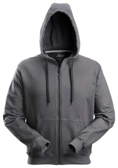 Afbeeldingen van Snickers zip hoodie 2801-5800 maat XS staal grijs