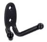 Afbeeldingen van Siro Kapstokhaak metaal - boorafstand 24mm/L 61mm/H 40mm/B 70mm - mat zwart 
