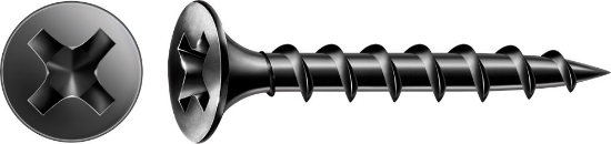 Afbeeldingen van Spax gipsplaatschroef Gix-B - Ø3,9x25mm PH2 - trompetkop gefosfateerd 1000 stuks