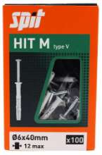 Afbeeldingen van Spit slagplug HIT M - 6x40/12V - Verzonken kop 