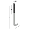 Afbeeldingen van GB Muurplaatanker M16 300x55 dl>120 Blank