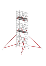 Afbeeldingen van Altrex Vouw-/Rolsteiger RS TOWER 54-S - Werkhoogte 6.8 meter - Platformlengte 1.85 meter Fiber-Deck 