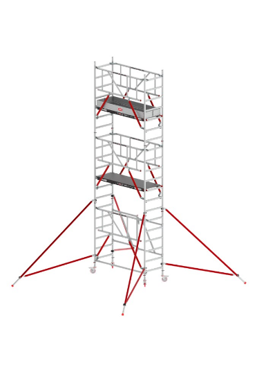 Afbeeldingen van Altrex Vouw-/Rolsteiger RS TOWER 54-S - Werkhoogte 6.8 meter - Platformlengte 1.85 meter Fiber-Deck 