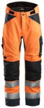Afbeeldingen van Snickers werkbroek 6639-5558 maat M high visibility oranje