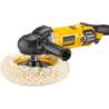 Afbeeldingen van DeWalt haakse polijstmachine DWP849X-QS - Ø180mm 1250 Watt - inclusief Velcro steunzool en polijstvacht
