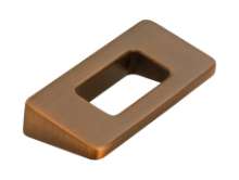 Afbeeldingen van Siro Meubelgreep metaal - boorafstand 32mm/L 54mm/H 24mm/B 10mm antiek messing 