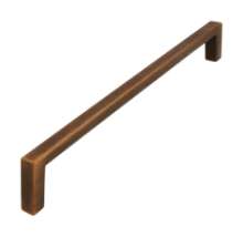 Afbeeldingen van Siro Meubelgreep metaal - boorafstand 192mm/L 200mm/H 28mm/B 8mm antiek messing 
