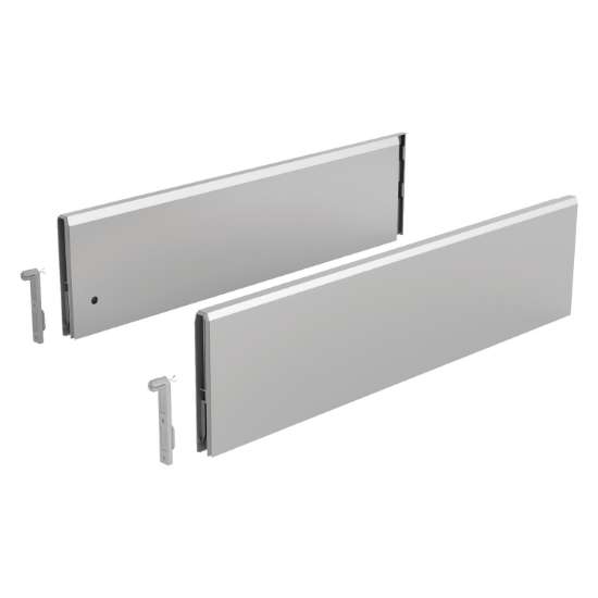 Afbeeldingen van Hettich TopSide ArciTech,  500 mm, (218/ 94, 250/126) zilver, links en rechts