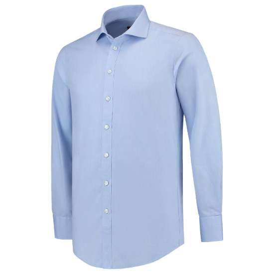 Afbeeldingen van Tricorp overhemd stretch slim fit 705008 Blauw 44/5