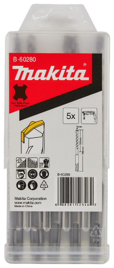 Afbeeldingen van Makita Sds Hamerboor 6x160 5stk B-60280