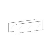 Afbeeldingen van Hettich AvanTech YOU Glazen inzet voor inlay-ladezijwand, 650 mm