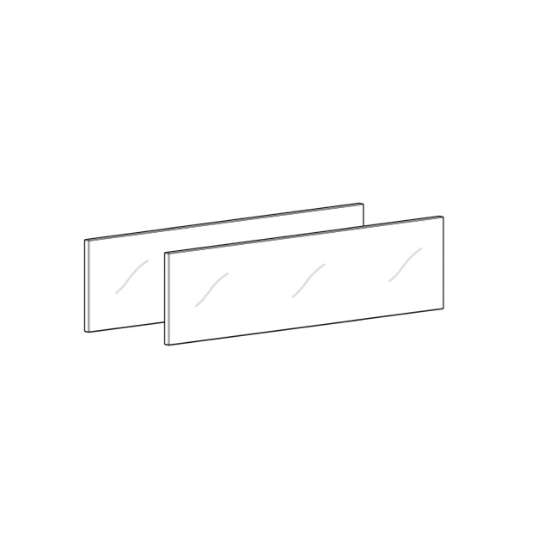 Afbeeldingen van Hettich AvanTech YOU Glazen inzet voor inlay-ladezijwand, 650 mm