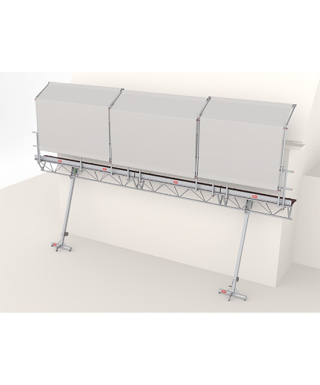 Afbeeldingen van Altrex Doorwerkscherm Modulaire Triangelbrug - lengte 4m 