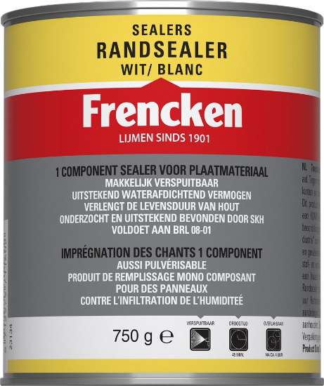 Afbeeldingen van Frencken Randsealer - 1 component 750ml - wit