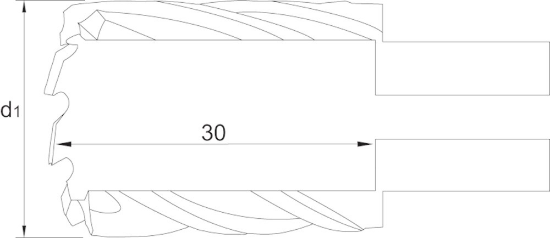 Afbeeldingen van Phantom HSS kernboor snijdiepte 30 mm 45 mm