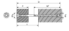 Afbeeldingen van Spax stelschroef 4Cut - Ø6x120mm T30 - Platkop Houdribben