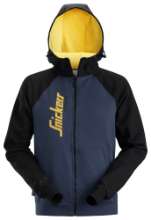 Afbeeldingen van Hoodie met logo en rits