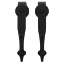 Afbeeldingen van INTERSTEEL Set van 2 hangrollen Classic 290 mm mat zwart 4501