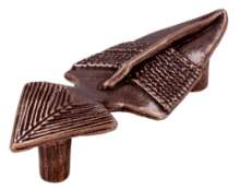 Afbeeldingen van Siro Meubelgreep metaal - boorafstand 64mm/L 94mm/H 23mm/B 38mm - antiek koper 