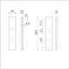 Afbeeldingen van Ami Veiligheidslangschild 251/50 buiten blind - PC92 Deurdikte 53/57mm - F1 