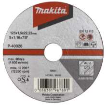 Afbeeldingen van Makita Doorslijpschijf 125X1,0Mm Alu B-45331