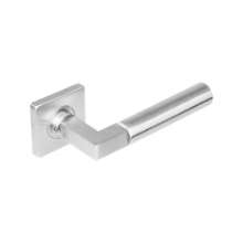 Afbeeldingen van INTERSTEEL Gatdeel Bau-stil op rozet vierkant staal met 7mm nok rvs 0378