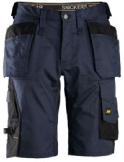 Afbeeldingen van Snickers Allround stretch loose fit korte broek 6151-9504, Maat 56, donker blauw/zwart