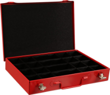 Afbeeldingen van Kelfort Assortimentkist - 330x234x47 - rood leeg 20Vaks 