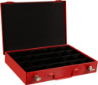 Afbeeldingen van Kelfort Assortimentkist - 330x234x47 - rood leeg 20Vaks 