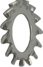 Afbeeldingen van Tandveerring Rvs    M16        Din6798 A