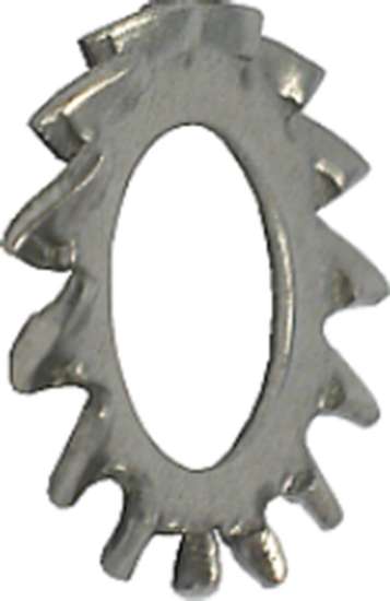 Afbeeldingen van Tandveerring Rvs    M3         Din6798 A