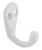 Afbeeldingen van Siro Kapstokhaak metaal - boorafstand 10mm/L 41mm/H 33mm/B 20mm - wit 