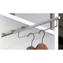 Afbeeldingen van Hettich Kleerhangerhouder met ladegeleider op Quadro-basis, 500 mm, zilver