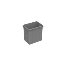 Afbeeldingen van Hettich Emmer 5,5 l, kunststof, grijs, B x T x H 155 x 222 x 227 mm, voor afvalsysteem Bin.it Flex
