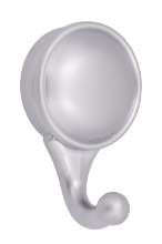 Afbeeldingen van Siro Kapstokhaak metaal - boorafstand 23mm/L 64mm/H 32mm/B 40mm - chroom mat 