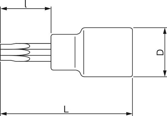 Afbeeldingen van Bahco SB6709TORX-1/4" dop op kaart torx