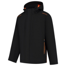 Afbeeldingen van Tricorp winter tech shell Accent - maat S - zwart/oranje  