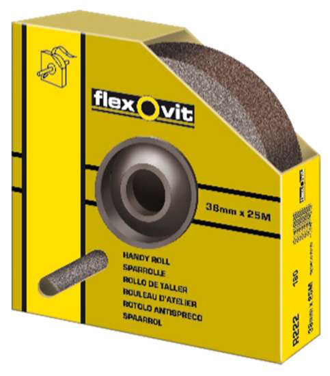 Afbeeldingen van Flexovit Schuurlinnen fl250 - lengte 50 meter breedte 50mm - korrel 100